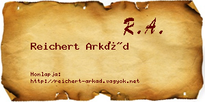 Reichert Arkád névjegykártya
